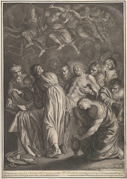 The Entombment, from The Passion of Christ, plate 23 by Grégoire Huret