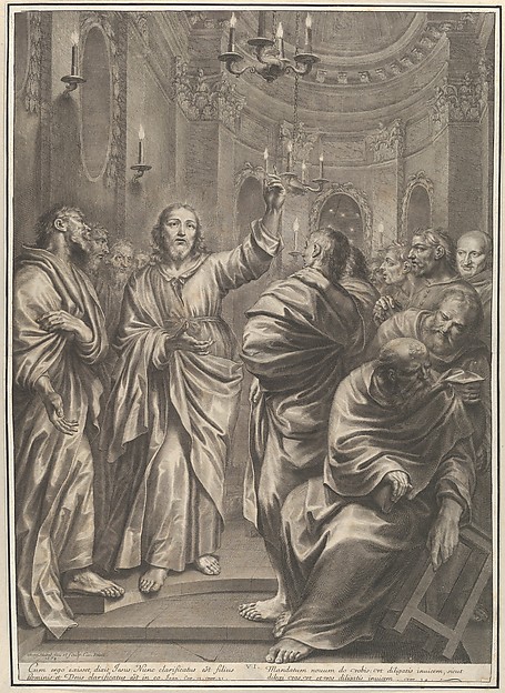 Christ Preaching to his Disciples, from The Passion of Christ, plate 6 by Grégoire Huret