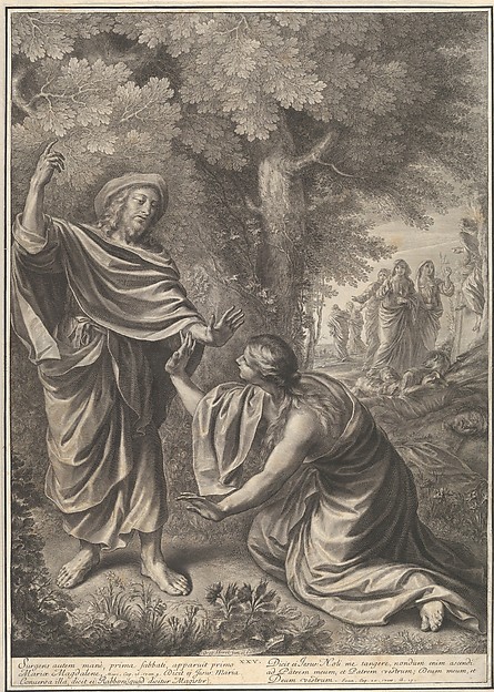 Noli Me Tangere, from The Passion of Christ, plate 25 by Grégoire Huret