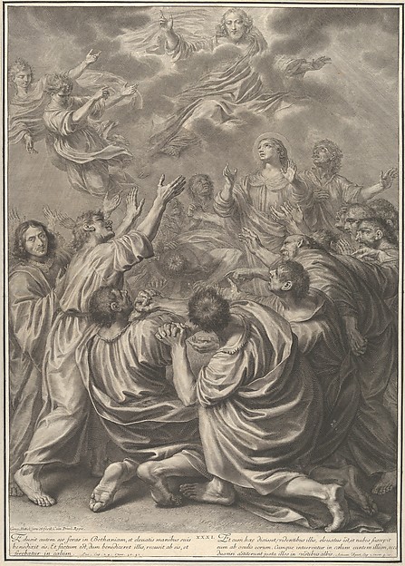 The Ascension of Christ, from The Passion of Christ, plate 31 by Grégoire Huret