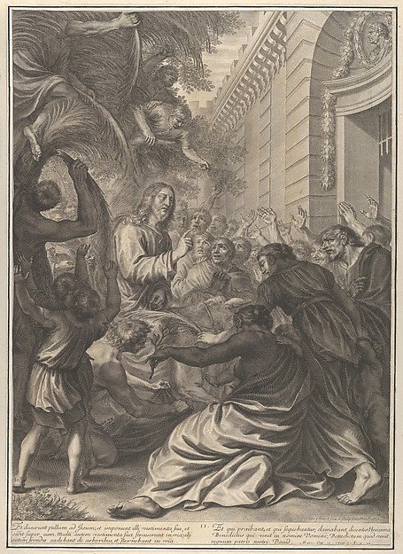 Christ's Entrance into Jerusalem, from The Passion of Christ, plate 2 by Grégoire Huret