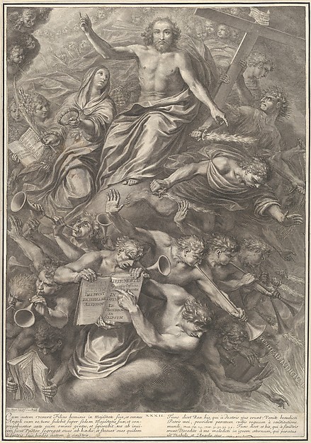 The Last Judgment, from The Passion of Christ, plate 32 by Grégoire Huret