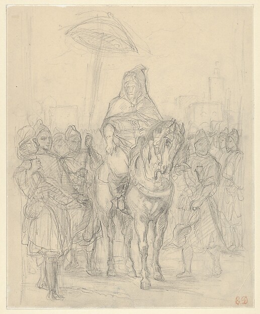 Study for "The Sultan of Morocco and His Entourage"