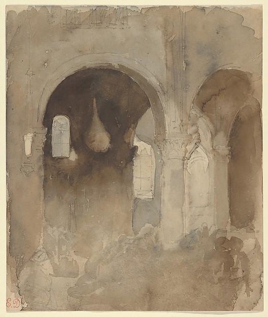 Interior of the Church of Valmont Abbey