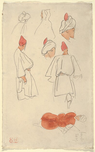 Seven Studies of Moroccan Men's Costume