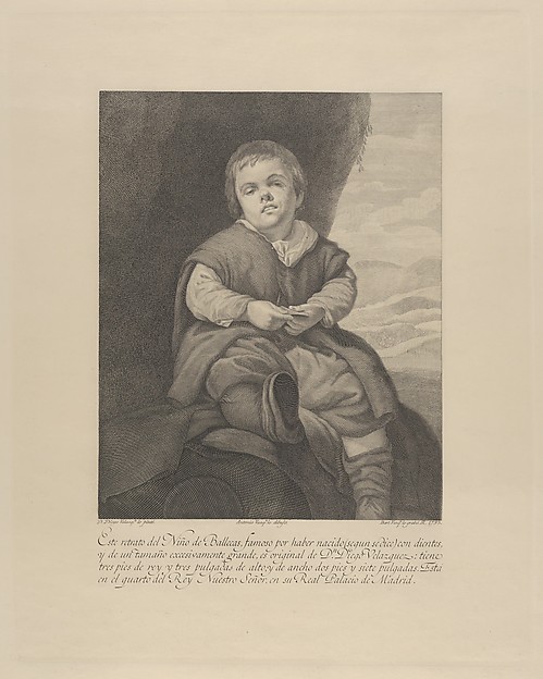 The dwarf Francisco Lezcano, called 'El Niño de Vallecas', after Velázquez