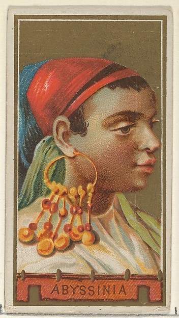 Abyssinia, from the Types of All Nations series (N24) for Allen & Ginter Cigarettes