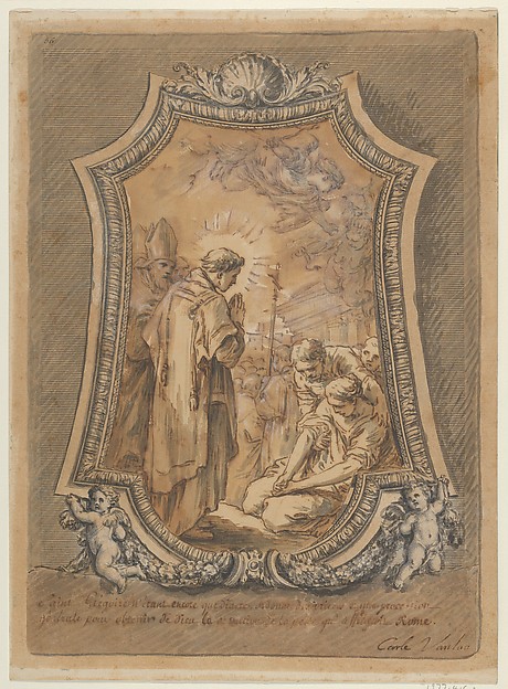 Saint Gregory as Deacon Directing Prayers and Processions for the Cessation of the Plague