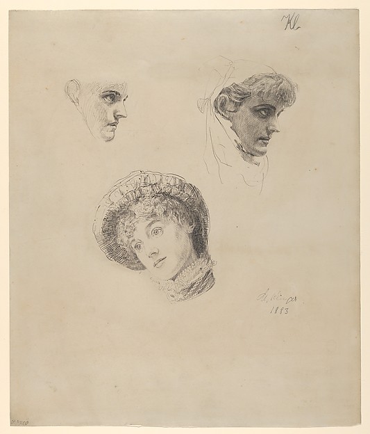Three Studies of Heads of Women