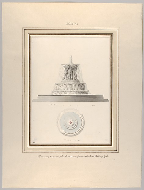 Project for a Fountain for La Place Louis XV