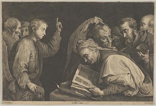 Young Christ Among the Doctors by Jan van Troyen