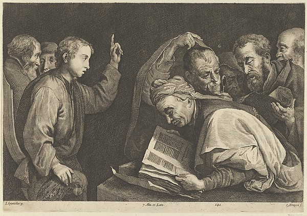 Young Christ Among the Doctors by Jan van Troyen