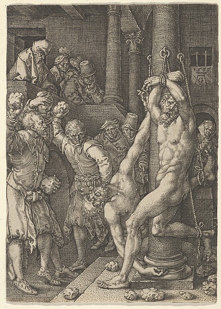 The Stoning of the Elders, from The Story of Susanna by Heinrich Aldegrever