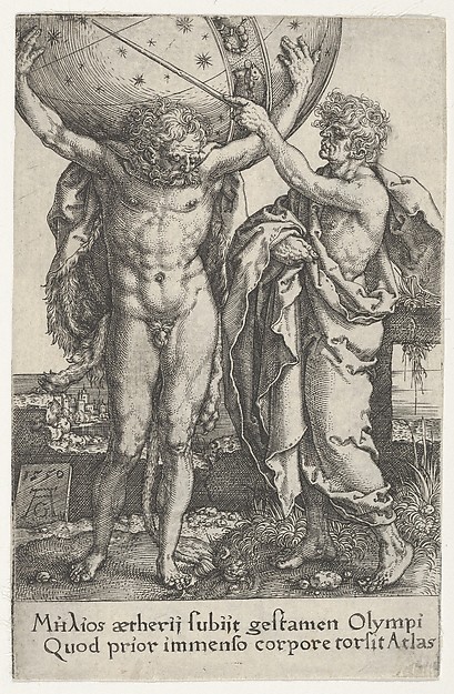 Hercules and Atlas, from "The Labors of Hercules"