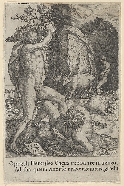 Hercules Killing Cacus, from The Labors of Hercules
