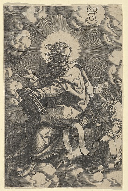 Saint Matthew, from "The Four Evangelists" by Heinrich Aldegrever