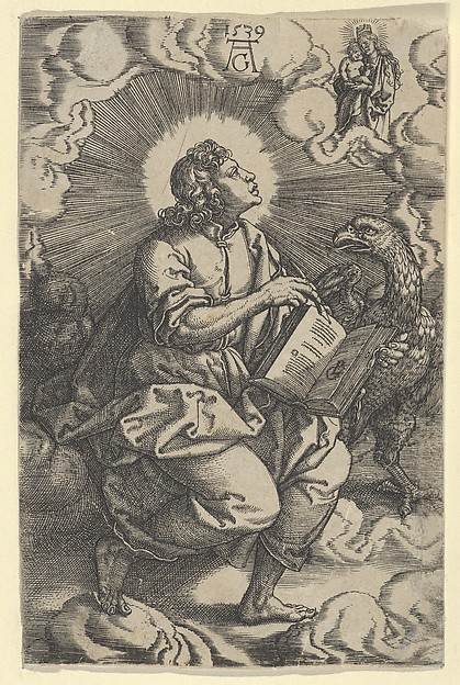 Saint John, from "The Four Evangelists" by Heinrich Aldegrever