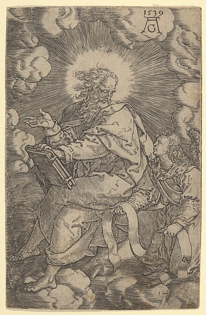 Saint Matthew, from "The Four Evangelists" by Heinrich Aldegrever