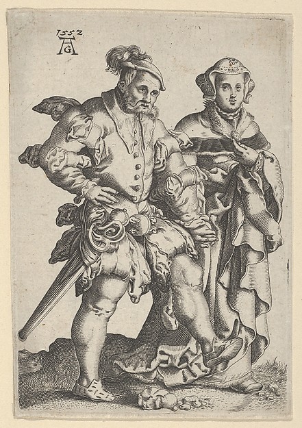 Reverse Copy of Dancing Couple, from "The Small Wedding Dancers"