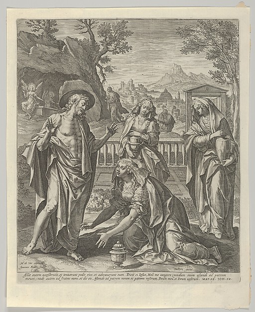 Noli Me Tangere, from "The Passion of Christ" by Johann Sadeler I