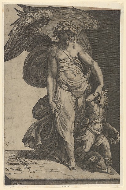 Tobias and the Angel by Cherubino Alberti (Zaccaria Mattia)