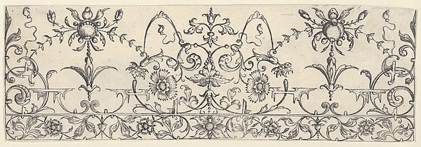 Plate 9, from "Friezes with Birds, Flowers and Meandering Wreaths and Scrolls"