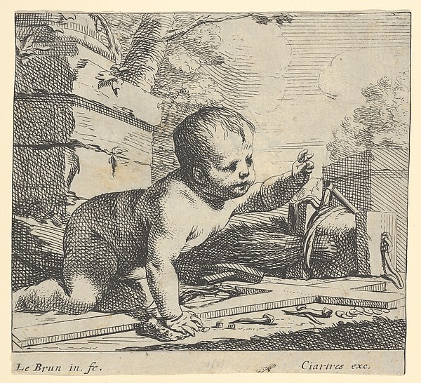 The Infant Jesus by Charles Le Brun