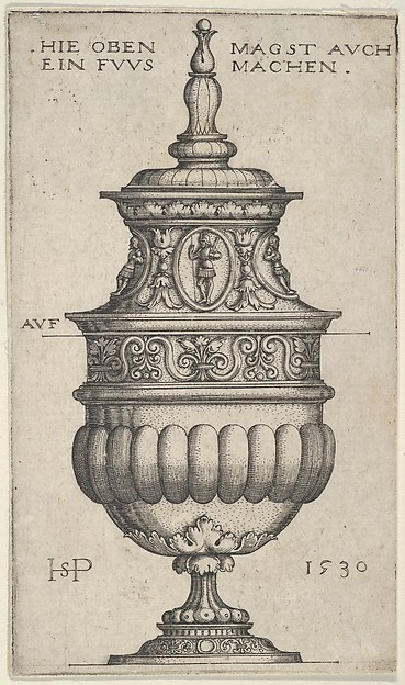 Double Goblet with Oval Medallions