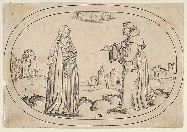 A Nun and a Friar, from Das Bossenbüchlein
