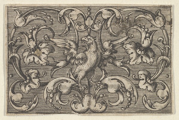 Horizontal Panel with a Bird, from Varii Generis Opera Aurifabris Necessaria