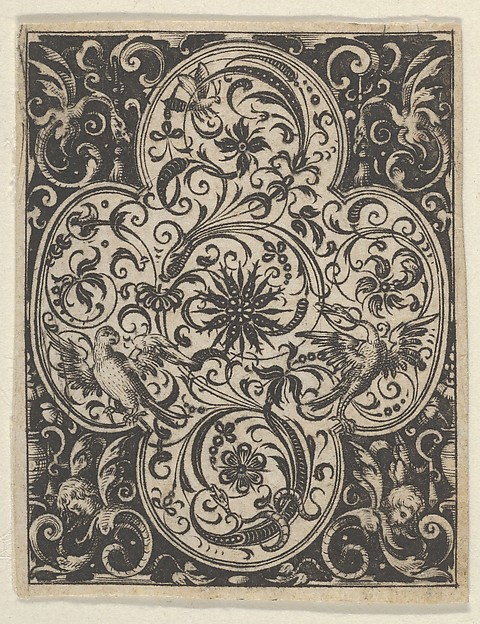 Quatrefoil Design in Blackwork, from Varii Generis Opera Aurifabris Necessaria