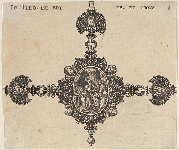 Design for a Brooch with Judith Holding the Head of Holofernes