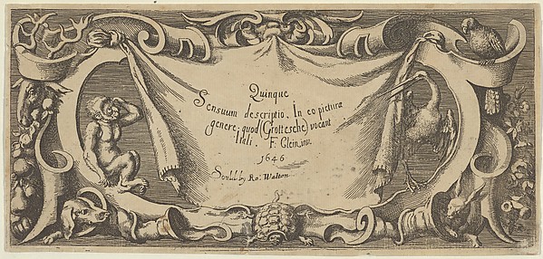 Title Plate, from "Quinque Sensuum"