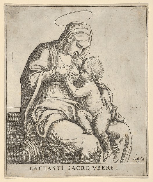 The Virgin nursing the infant Christ by Guido Reni