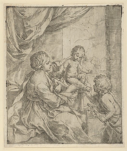 The Virgin and Child at a table with the young John the Baptist
