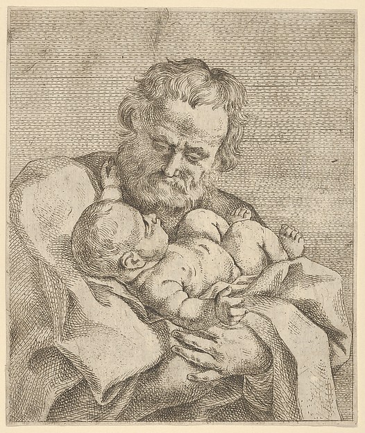 Saint Joseph holding the infant Christ by Anonymous