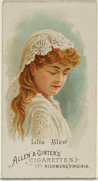 Lilia Blow, from World's Beauties, Series 1 (N26) for Allen & Ginter Cigarettes