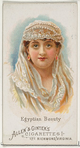 Egyptian Beauty, from World's Beauties, Series 1 (N26) for Allen & Ginter Cigarettes