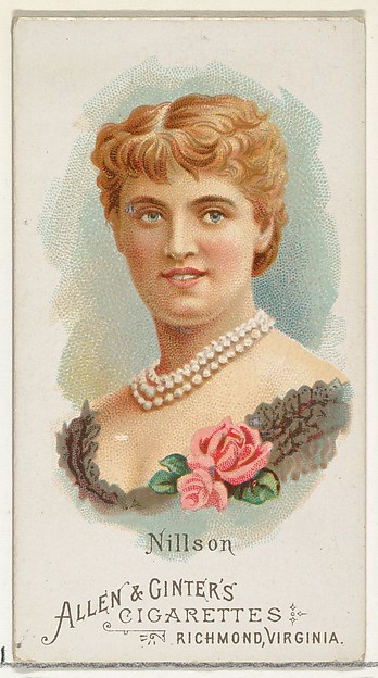Nillson, from World's Beauties, Series 1 (N26) for Allen & Ginter Cigarettes