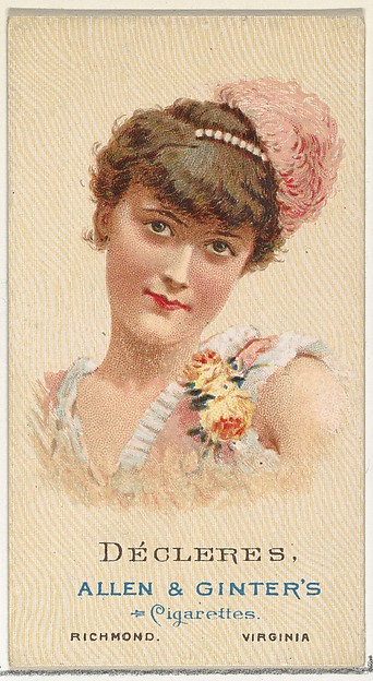 Décleres, from World's Beauties, Series 2 (N27) for Allen & Ginter Cigarettes