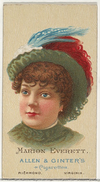 Marion Everett, from World's Beauties, Series 2 (N27) for Allen & Ginter Cigarettes