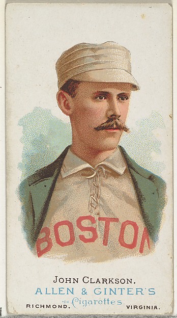 John Clarkson, Baseball Player, from World's Champions, Series 1 (N28) for Allen & Ginter Cigarettes
