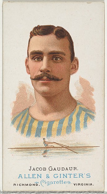 Jacob Gaudaur, Oarsman, from World's Champions, Series 1 (N28) for Allen & Ginter Cigarettes