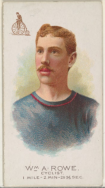 William A. Rowe, Cyclist, from World's Champions, Series 2 (N29) for Allen & Ginter Cigarettes