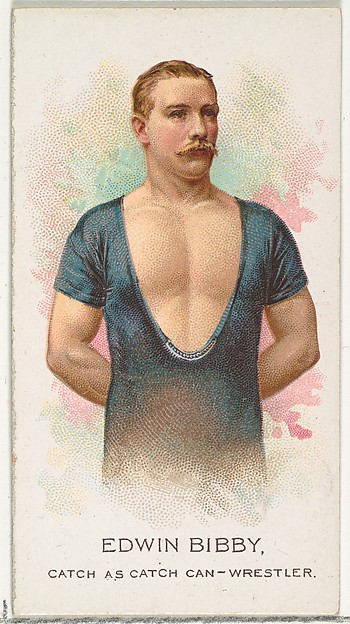 Edwin Bibby, Wrestler, from World's Champions, Series 2 (N29) for Allen & Ginter Cigarettes