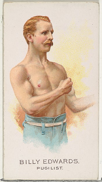 Billy Edwards, Pugilist, from World's Champions, Series 2 (N29) for Allen & Ginter Cigarettes