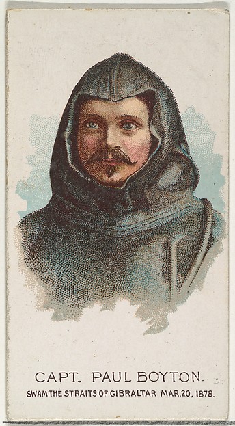 Captain Paul Boyton, Swam the Straits of Gibraltar, from World's Champions, Series 2 (N29) for Allen & Ginter Cigarettes