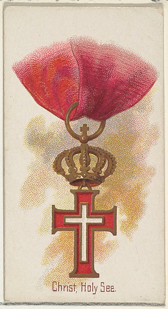 Christ, Holy See, from the World's Decorations series (N30) for Allen & Ginter Cigarettes by Allen & Ginter