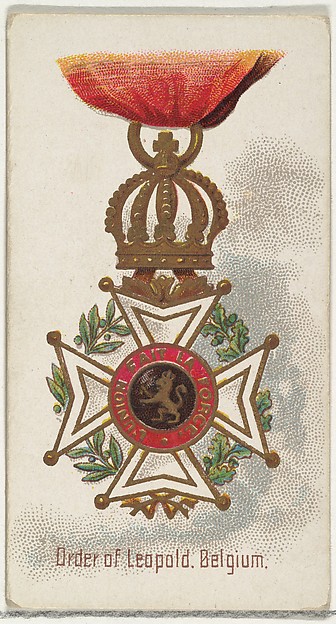 Order of Leopold, Belgium, from the World's Decorations series (N30) for Allen & Ginter Cigarettes