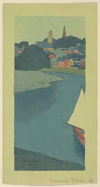 Ipswich Town, or Harbor Scene by Arthur Wesley Dow, The Metropolitan Museum of Art
